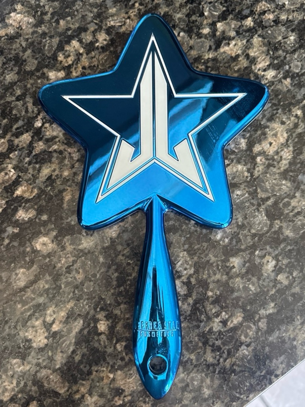 Jeffree Star Cosmetics Blue Star Handheld Mirror Metallic Blue